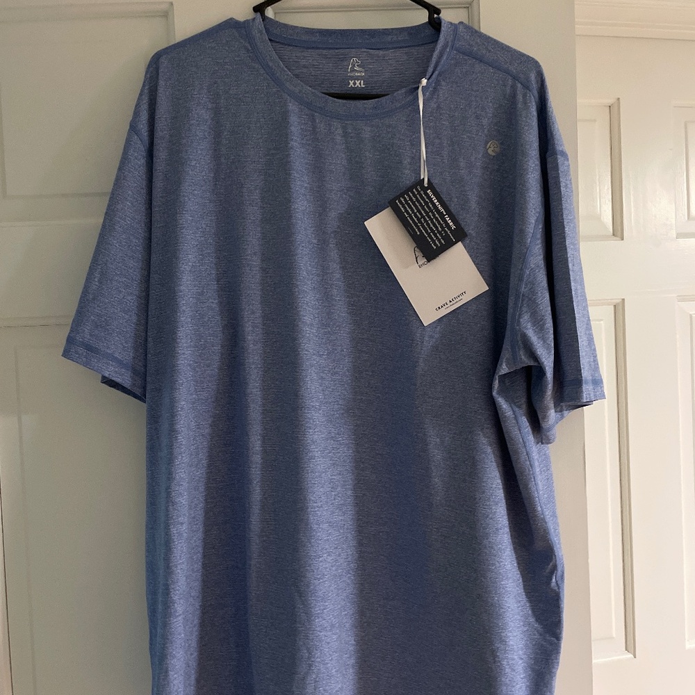 NWT - Men’s Rhoback Blitz Performance Tee Short Sleeve Vintage Blue